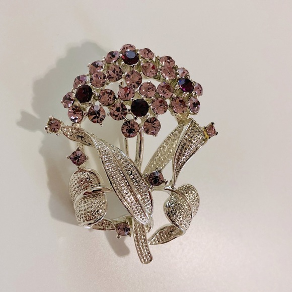 Bouquet of flowers brooch - Picture 2 of 4